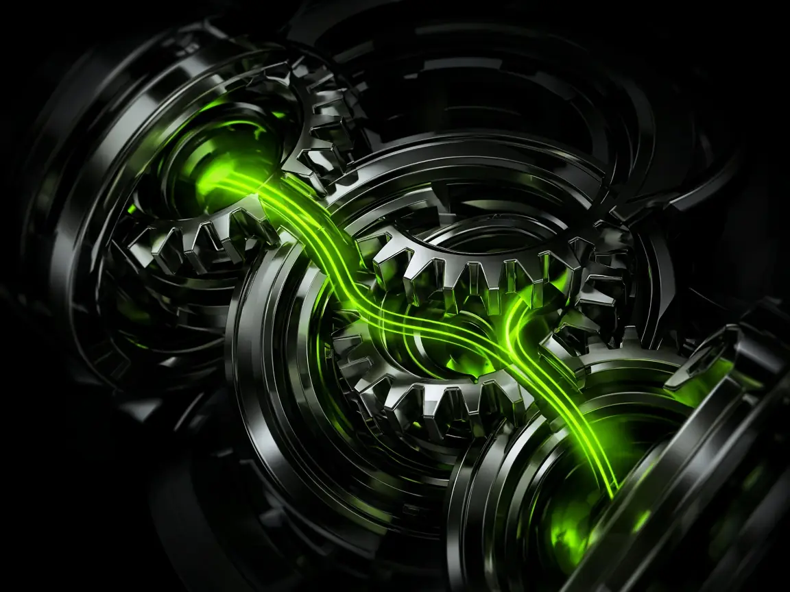 Generated abstract illustration for MCV.DEV Automation